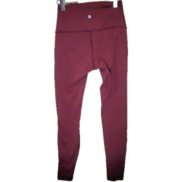Lululemon Sz 4 Wunder Under High Rise Tight Garnet Full On Luon W5BJWS - Picture 6 of 9